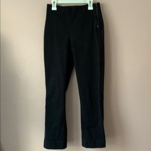 Everlane Black Side Zip Stretch Cotton Pant